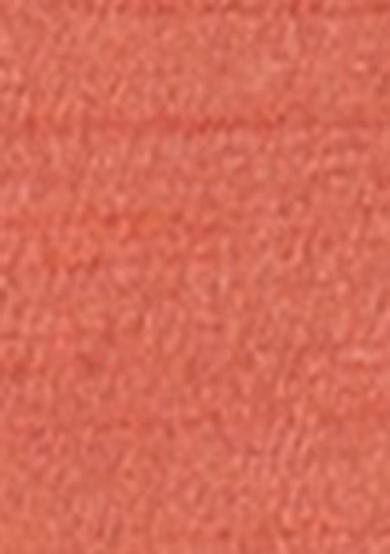 Orange Solid Silk Nehru Jacket Set For Men